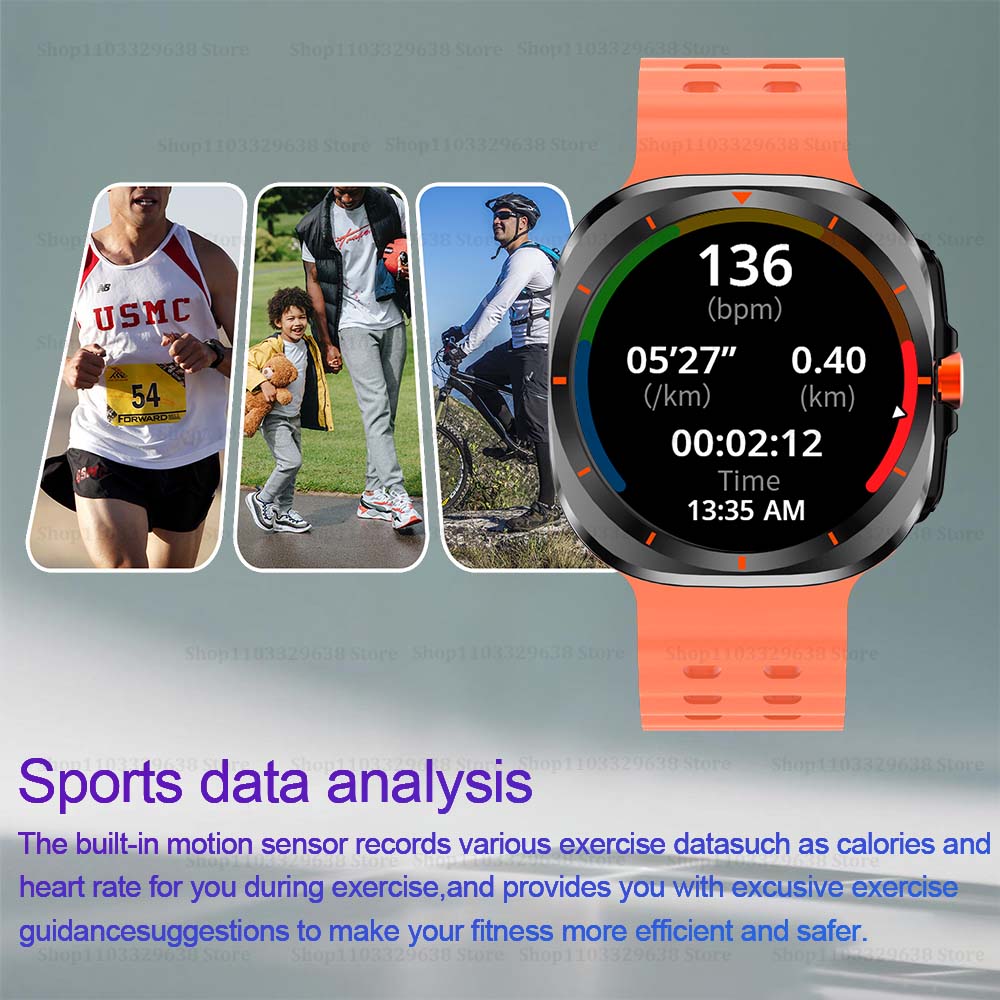 New Business Plus Smartwatch Women 1.52 HD Bluetooth Call Health Gift For Man Wireless Charging Watch Smart Global Version 2025