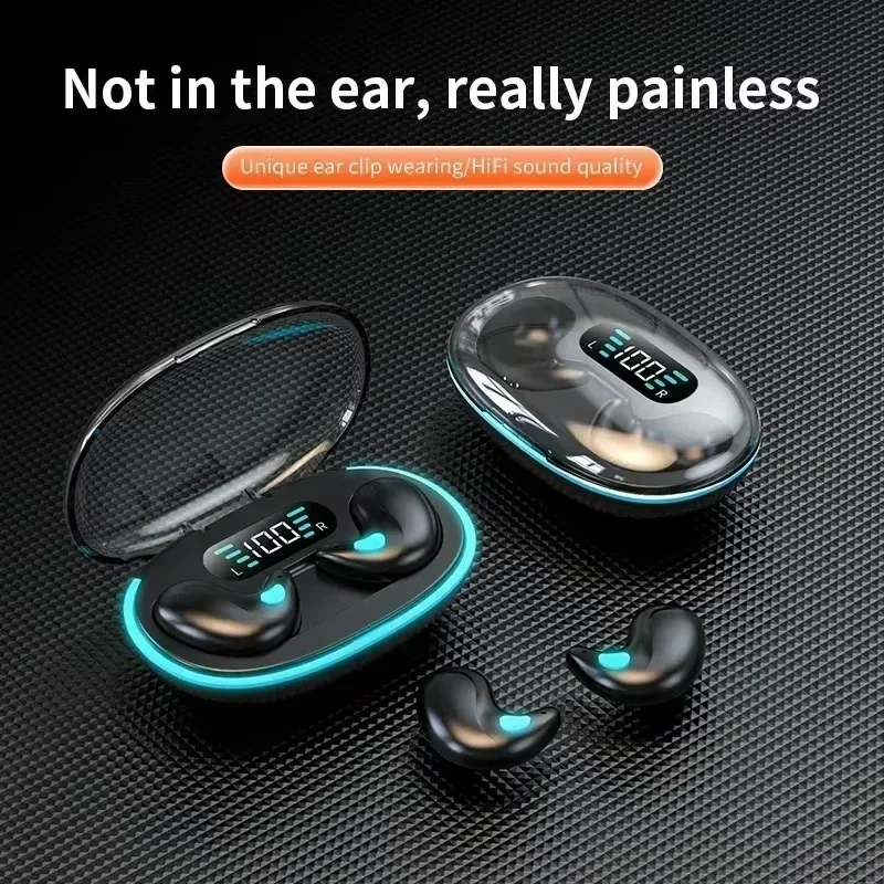 X55 Earphones Wireless Earphones Headphones Noise Reduction Sport Game Sleep Bluetooth 5.0 Earbuds HIFI Stereo Music Headset