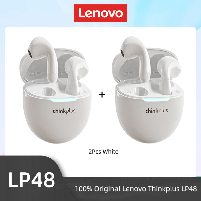 Original Lenovo LP48 TWS Wireless Bluetooth 5.4 Earphone Gaming Earbuds HIFI Music Headphones Noice Cancelling Dual Mode Headset