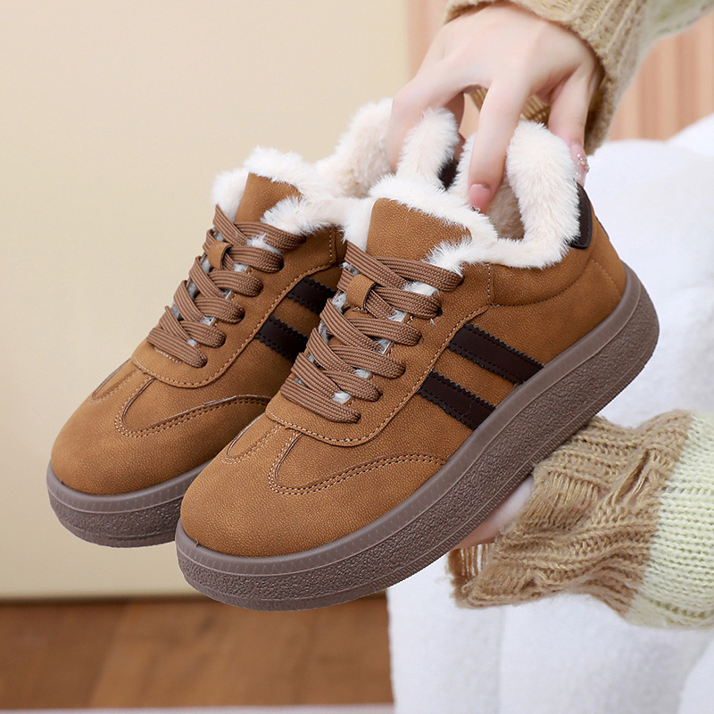 2025 Winter New Women's Fleece Casual Shoes Comfortable Warm Waterproof Skid-proof Sole Free Shipping Women's Shoes