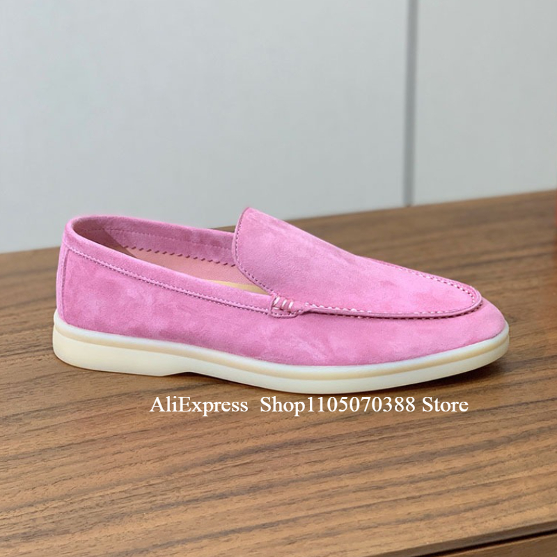 large size 35-51 highquality all Genuine leather walking men's loafers sheepskin Casual comfortable Sheep suede men's shoes