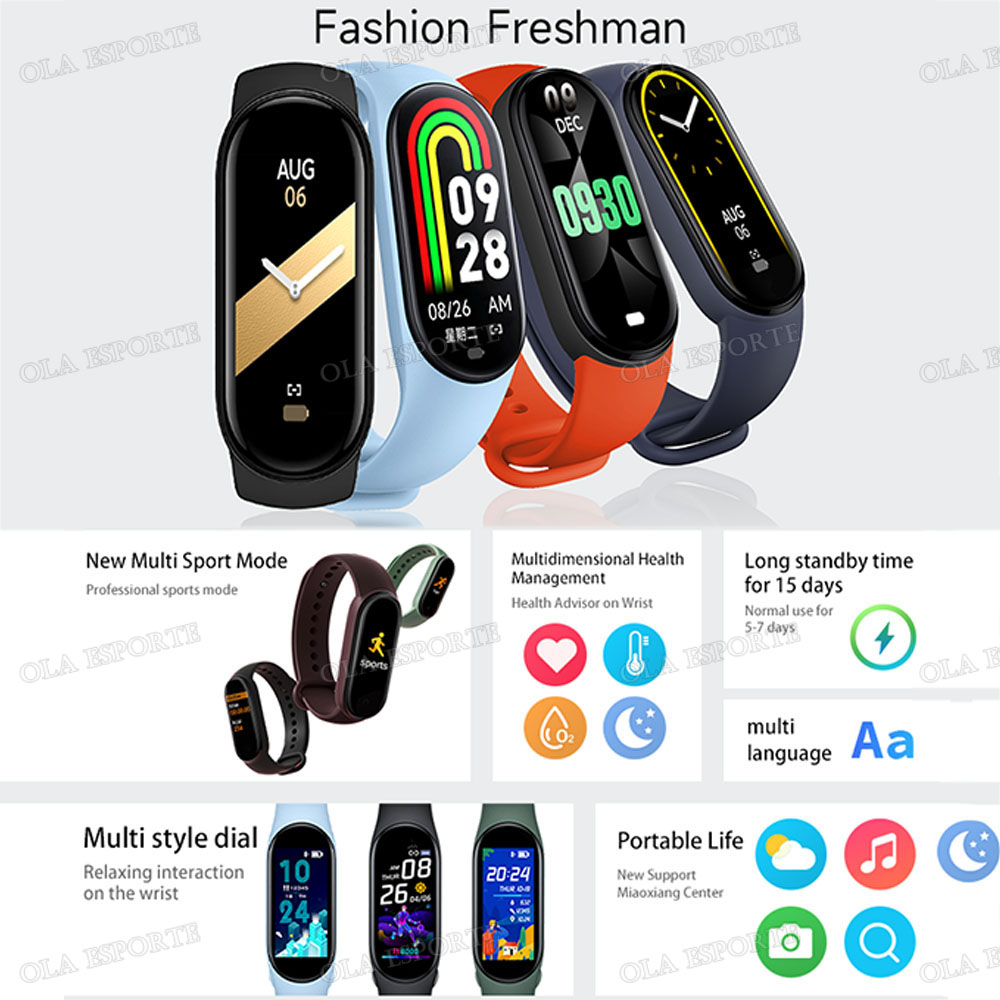 Smartwatch New 2025 Men Women Smart Band Sleep Heart Rate Monitoring Smart Watch Bluetooth Call 100+Sports IP68 Waterproof Watch