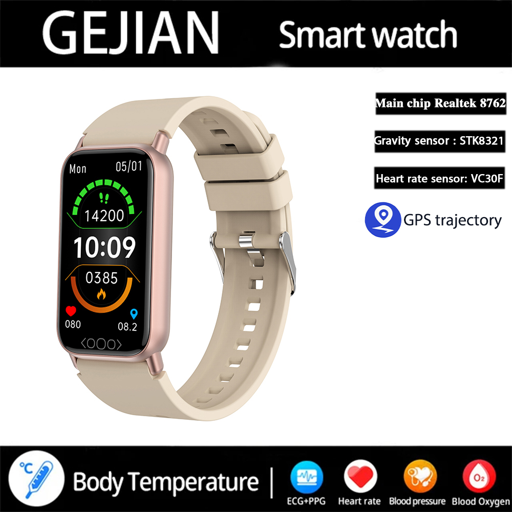GEJIAN 2025 Smart Watch HD Touch Screen Heart Rate Monitoring Call Reminder GPS Sports Trajectory Waterproof Fitness Smartwatch