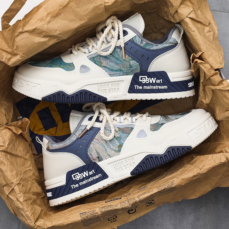 2025 Luxury Men's Vulcanized Shoes Summer Casual Sneaker for Men Outdoor Running Platform Designer Skateboard Tenis Masculino