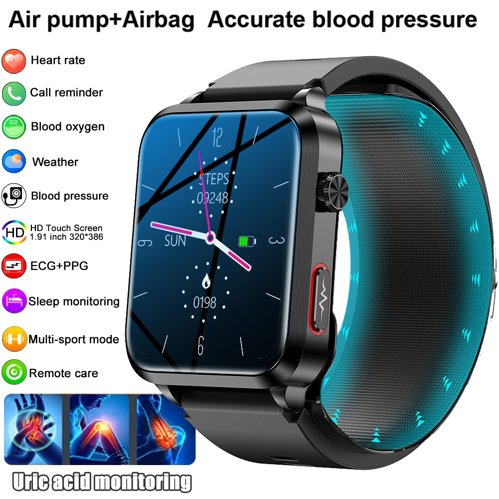For huawei 2025 New Smart Watch air Pump ECG True Accurately Blood Pressure Airbag health watch Uric Acid Blood Lipids watch men