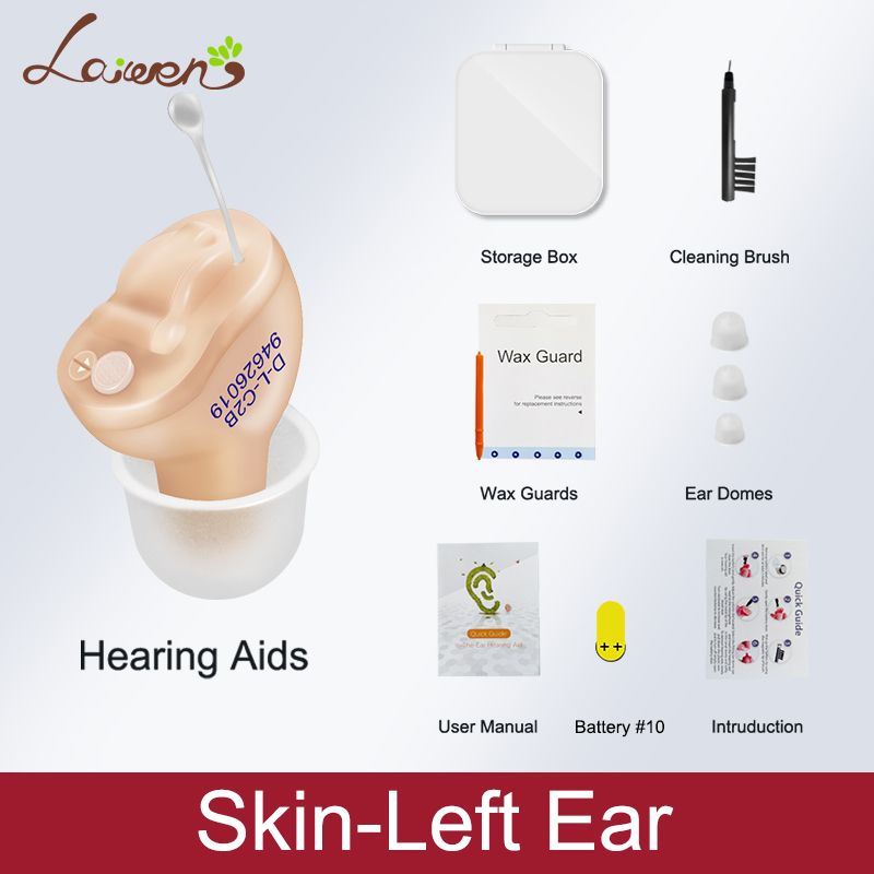 Hearing Aid Invisible Adjustable Wireless Hearing Aids Mini CIC Left/Right Ear Sound Amplifier For Adults Elderly Severe Loss