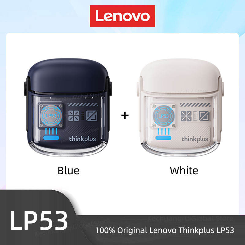 Lenovo LP53 Wireless Bluetooth 5.4 Earphones Mechanical Design Gamer Headset TWS Noise Reduction Sports Earbuds Long Standby New