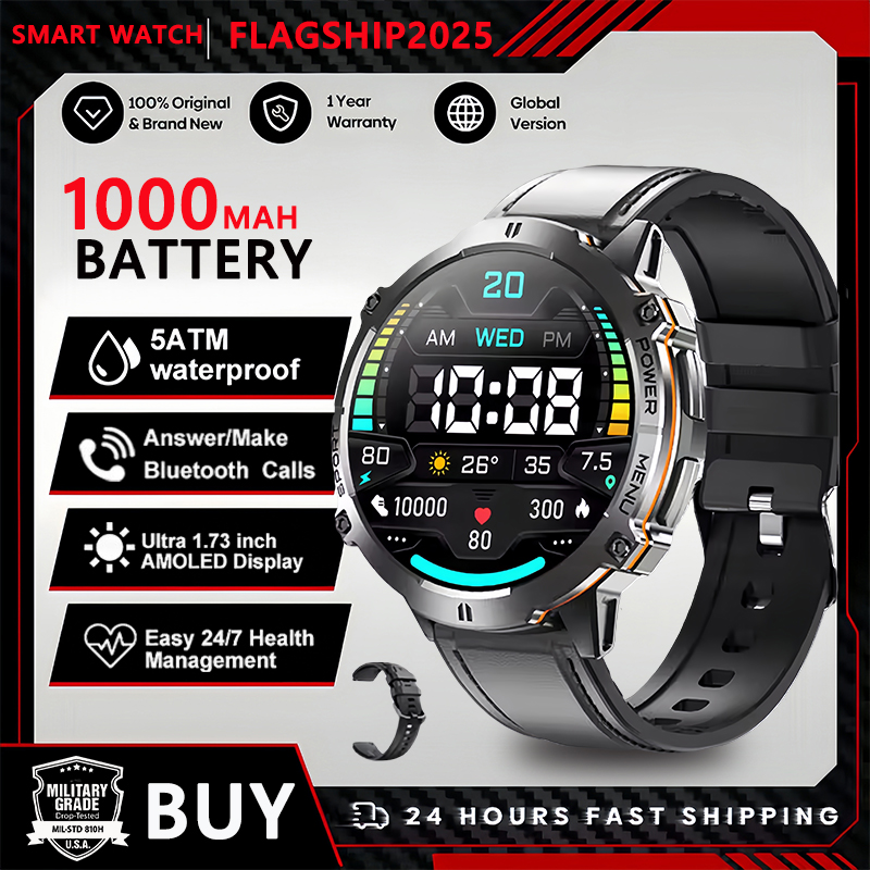 2025 Original TANK T3 Ultra GPS Smart Watch  5ATM Waterproof Smartwatch HD AMOLED 1000mAh Fitness T-Rex 3 Electronic Watches Men