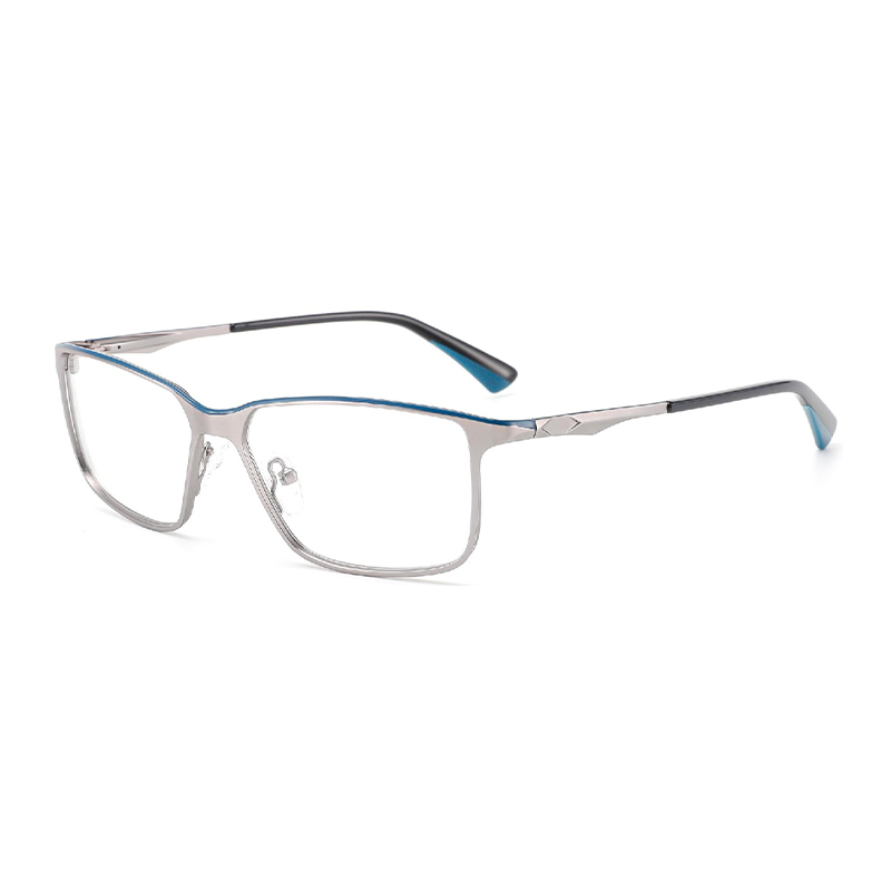 BLUEMOKY Metal Eyebrow Prescription Glasses for Men Stylish Square Photochromic Optical Eyeglasses Progressive Eyewear