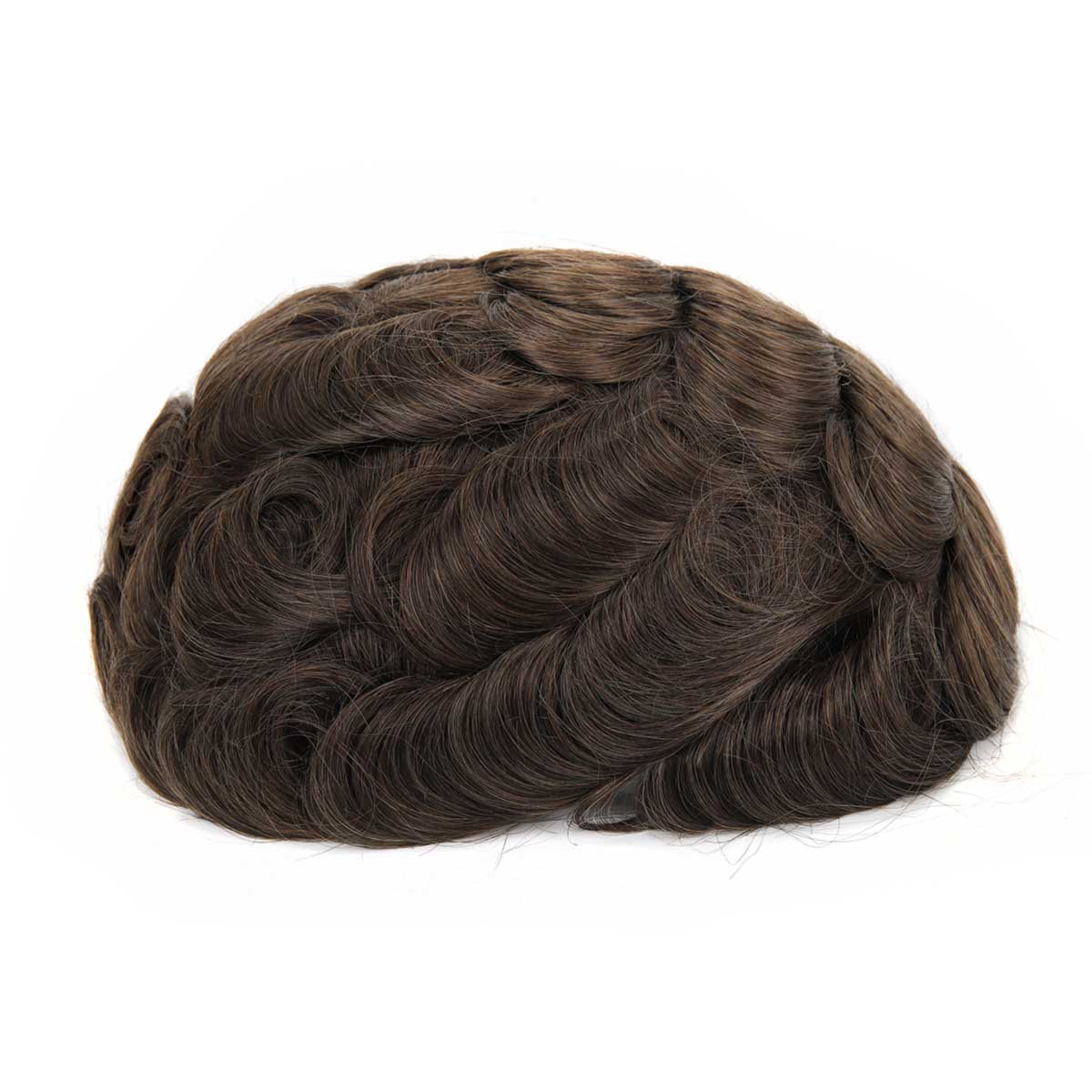 Topunique Full Swiss Lace 90% Light to Medium Light Men Toupee Capillary Prothesis Hair Piece For Men Hair Replacement System