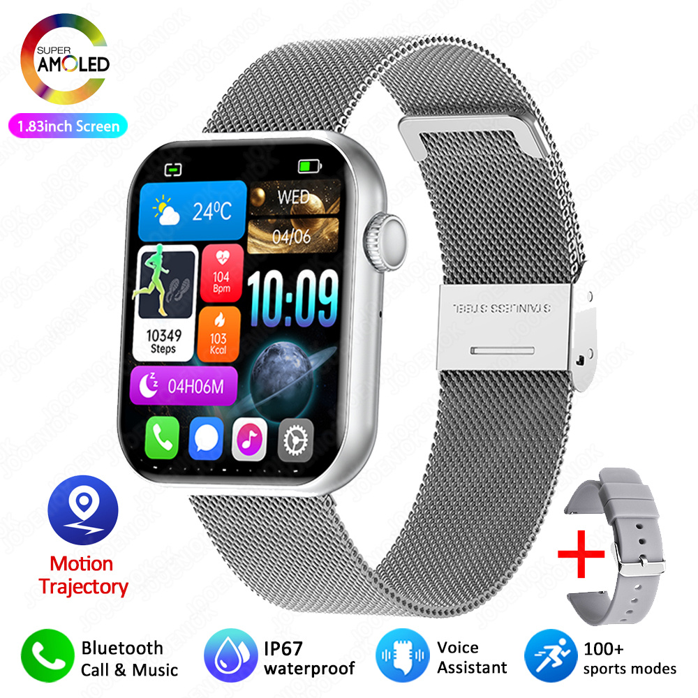 2025 New Smart Watch Full Touch Screen Bluetooth Call AI Voice Heart Rate Waterproof Watches Sports Bracelet Smartwatch Women