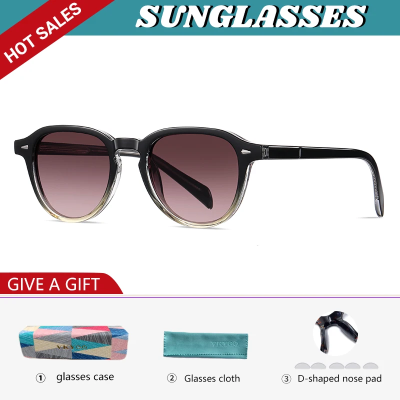VICKY Vintage Polarised Prescription Sunglasses Women Classic Anti Blue Ray Glasses Men Myopia Prescription Photochromic Glasses