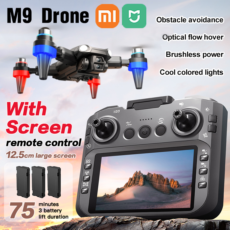 Xiaomi M9 Drone 4K Professional 5G GPS HD Dual Camera Photography Brushless Foldable Quadcopter Motor Hovering RC Drones Toys