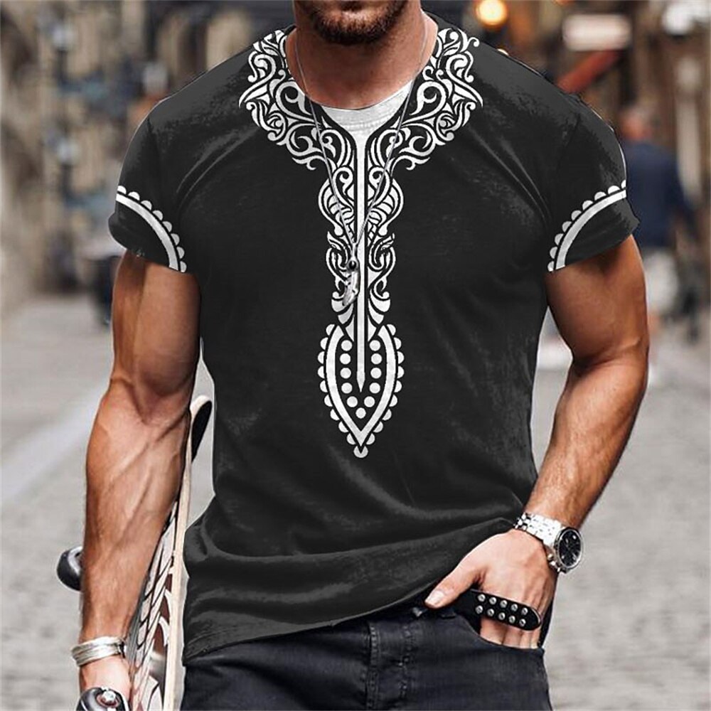 Africa Ethnic T-Shirts African Dashiki 3D Printed Men Women Fashion Streetwear Oversized Short Sleeve T Shirt Tees Tops Clothing