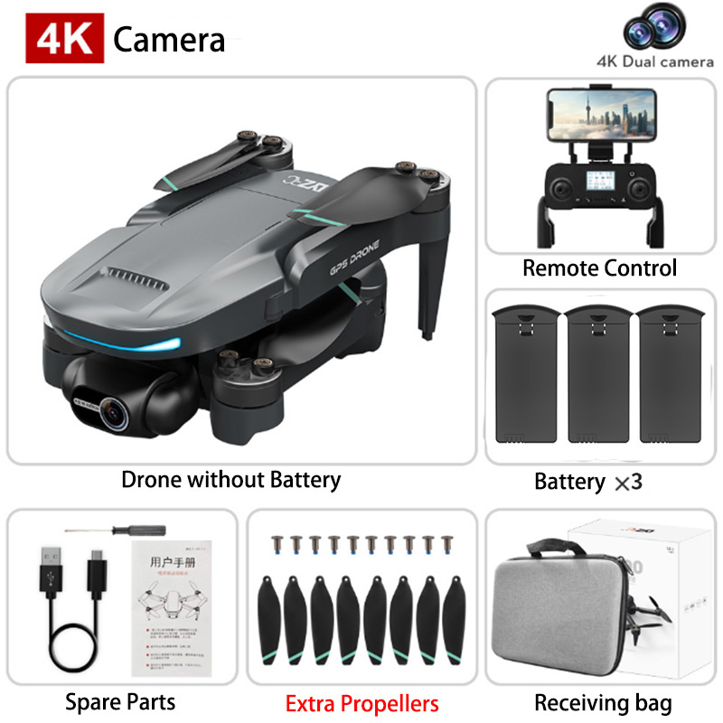 Drone GPS 8K L200 PRO MAX Professional 2-Axis PTZ HD Dual Camera 5G WIFI FPV 360° Laser Obstacle Avoidance Brushless Motor Dron