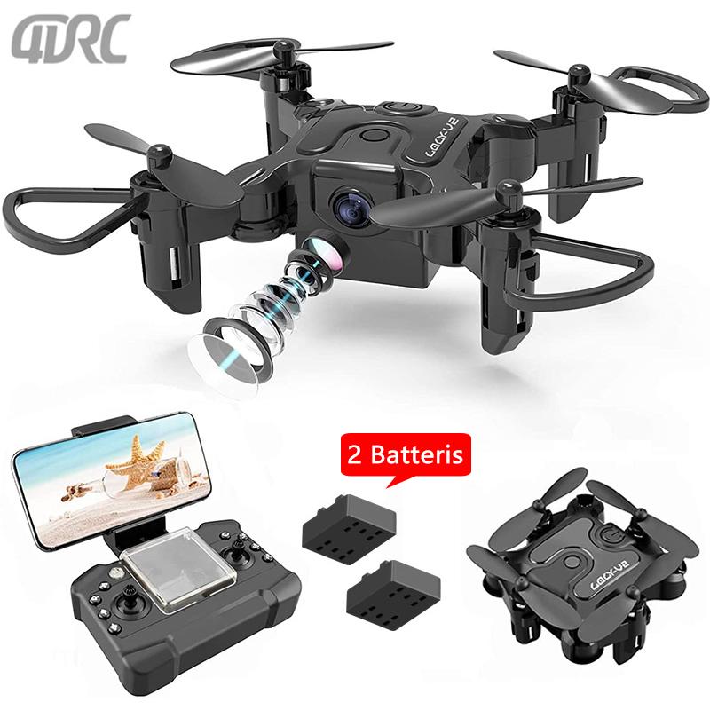 4DRC V2 Mini Drone WIFI RC Quadcopter 4K HD Camera Small Helicopter for Beginners Child Toy Gifts Altitude Hold