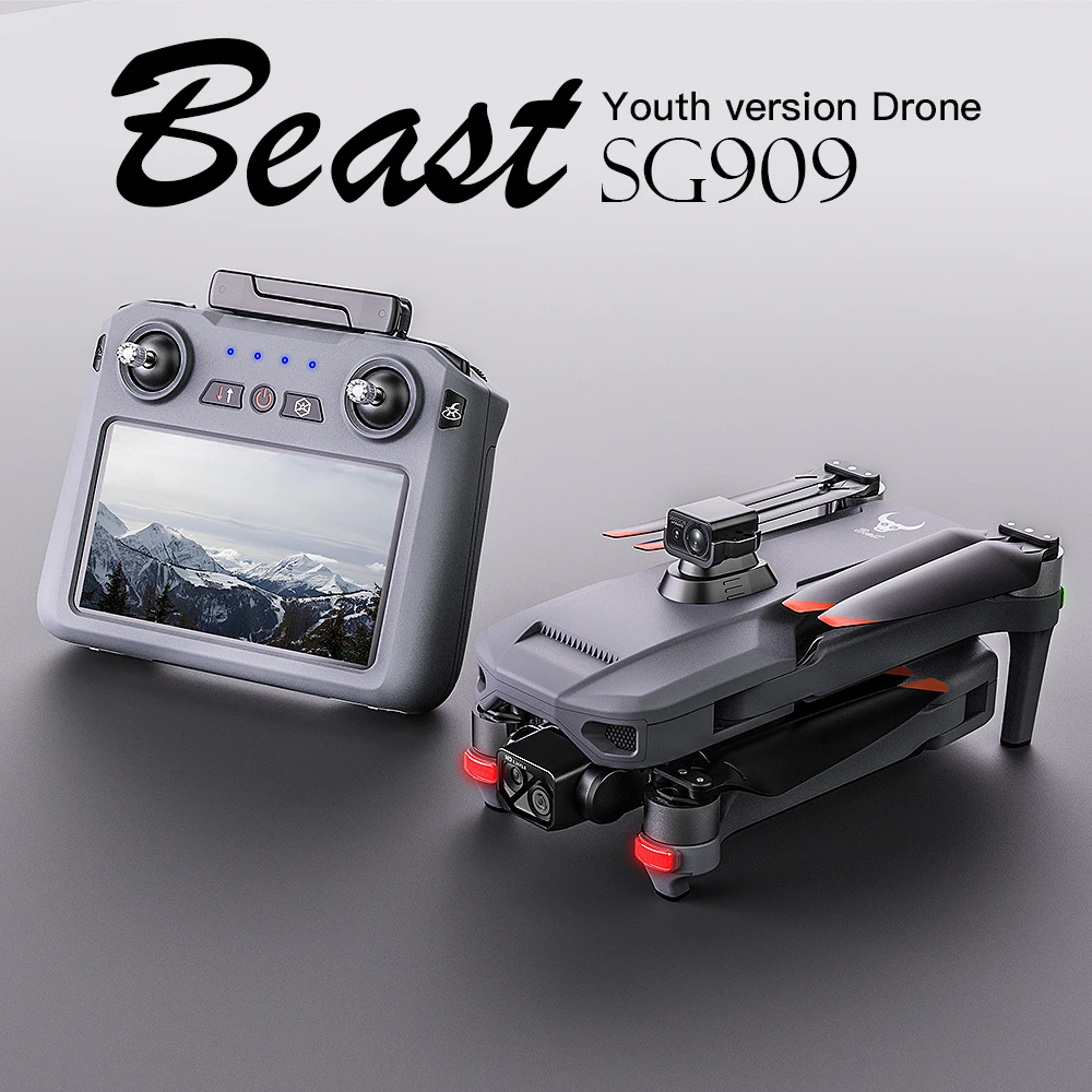 New ZLL SG909 Brushless Drone 3-Axis Gimbal Professional Camera With Touch Screen Obstacle Avoidance EIS Electronic RC Dron Toy