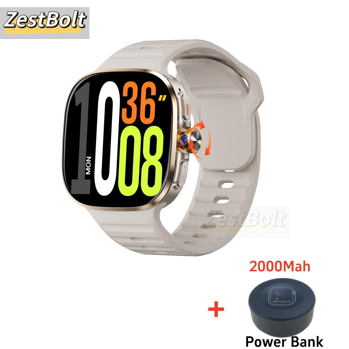 5G Celluler Version Smartwatch M99 Android Smart Watch With 190° Rotary Camera NFC Compass IP67 Waterproof Google Play Store