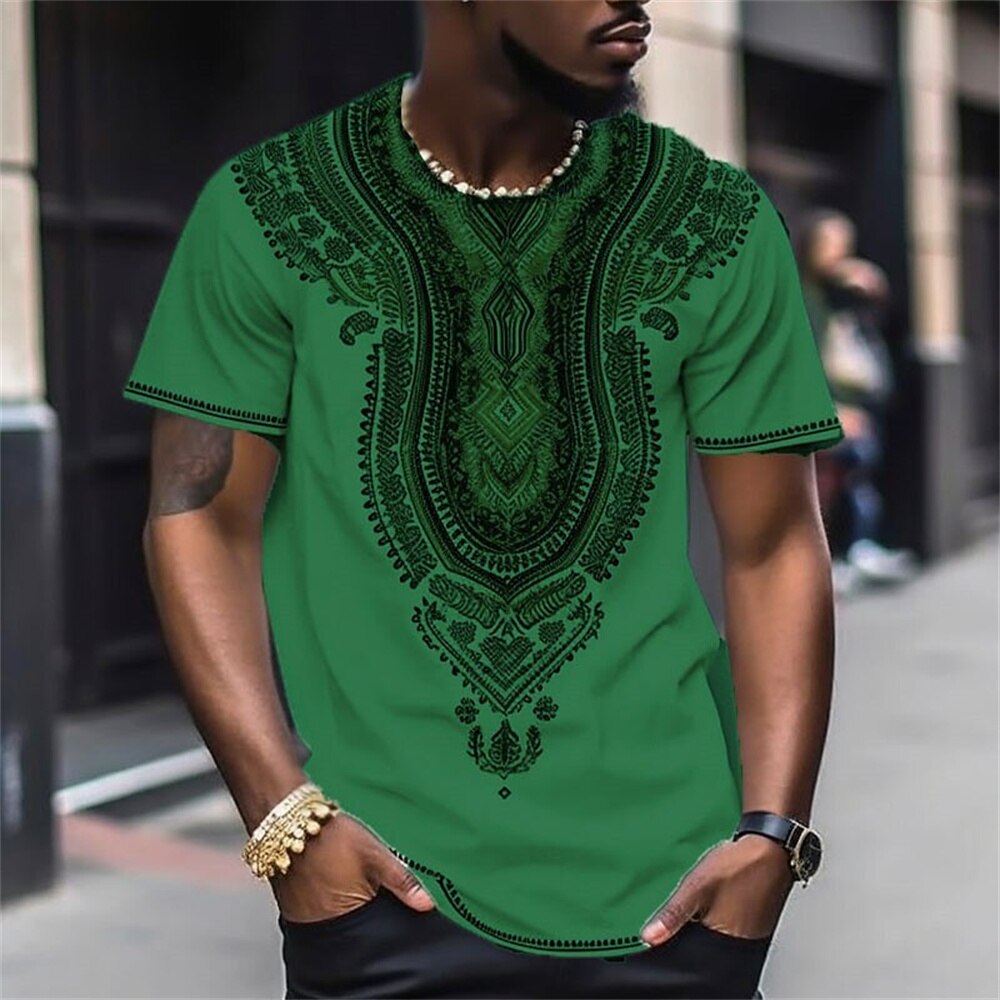 Africa Ethnic T-Shirts African Dashiki 3D Printed Men Women Fashion Streetwear Oversized Short Sleeve T Shirt Tees Tops Clothing