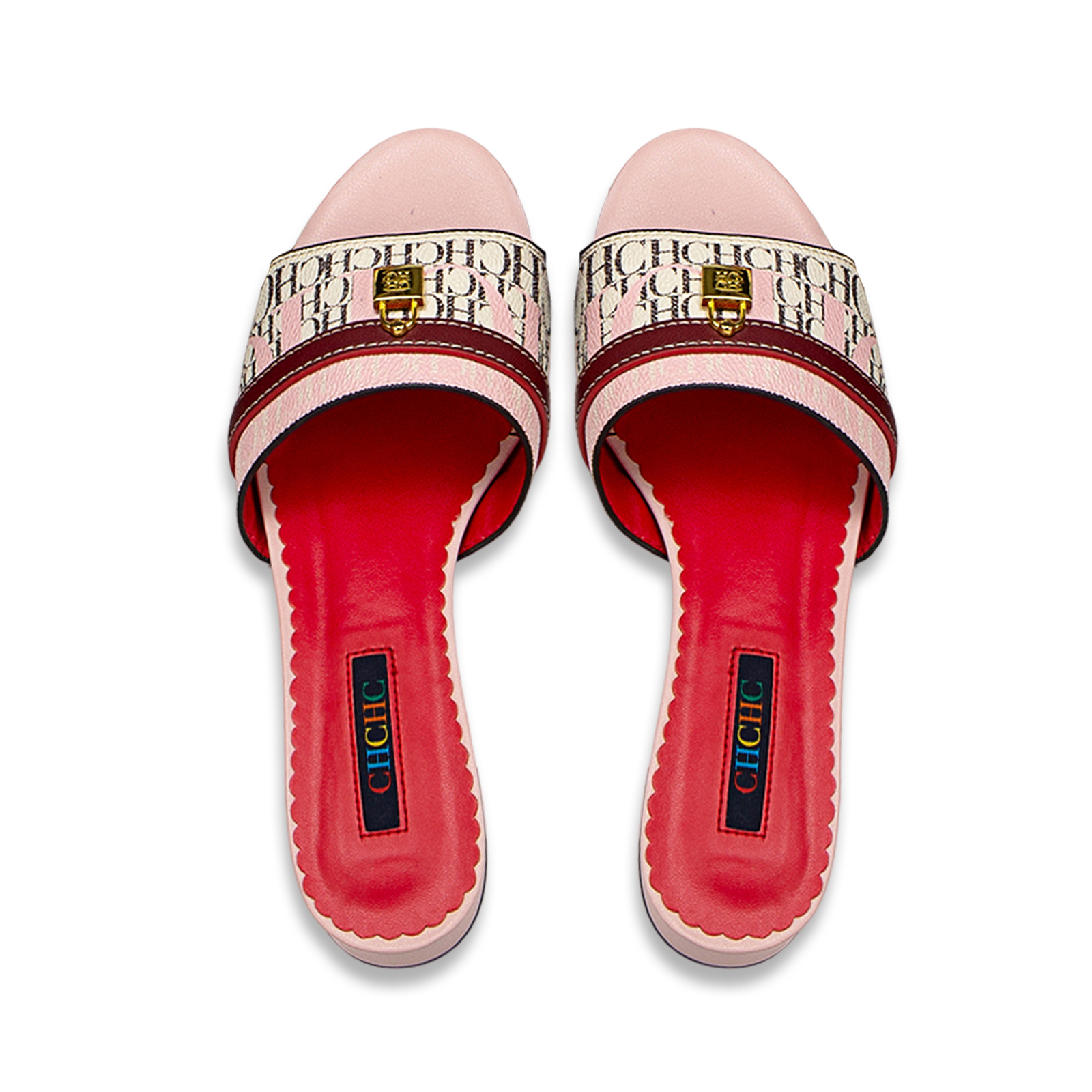 CHarming fashion Women's Slippers 2024 New Brand Fabric high Heel Sandals Outdoor Business Commuter Women's Shoes birthday gifts