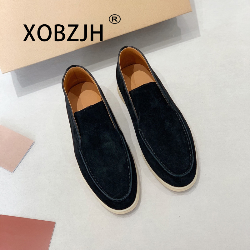 No Logo-Luxury Designer Warm Winter Boots 2025 New Men's Suede Leather Winter Trends Casual Flat Shoes Comfort Walking Shoes