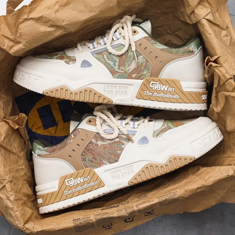 2025 Luxury Men's Vulcanized Shoes Summer Casual Sneaker for Men Outdoor Running Platform Designer Skateboard Tenis Masculino