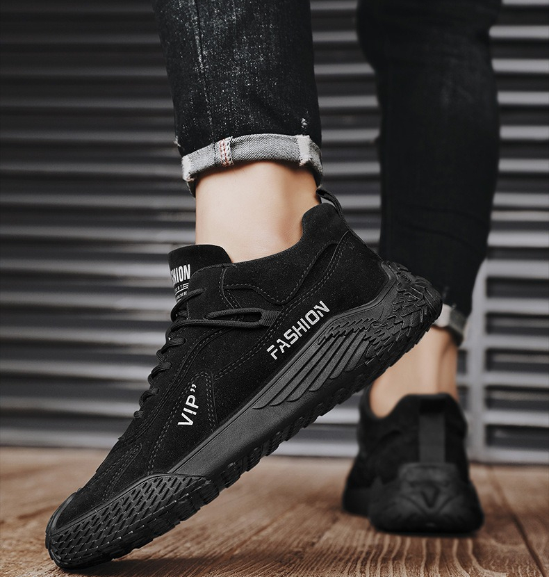 New Spring and Autumn Men's Casual Shoes Trendy Men's Sports Shoes Korean Edition Fashion Youth Single Shoes