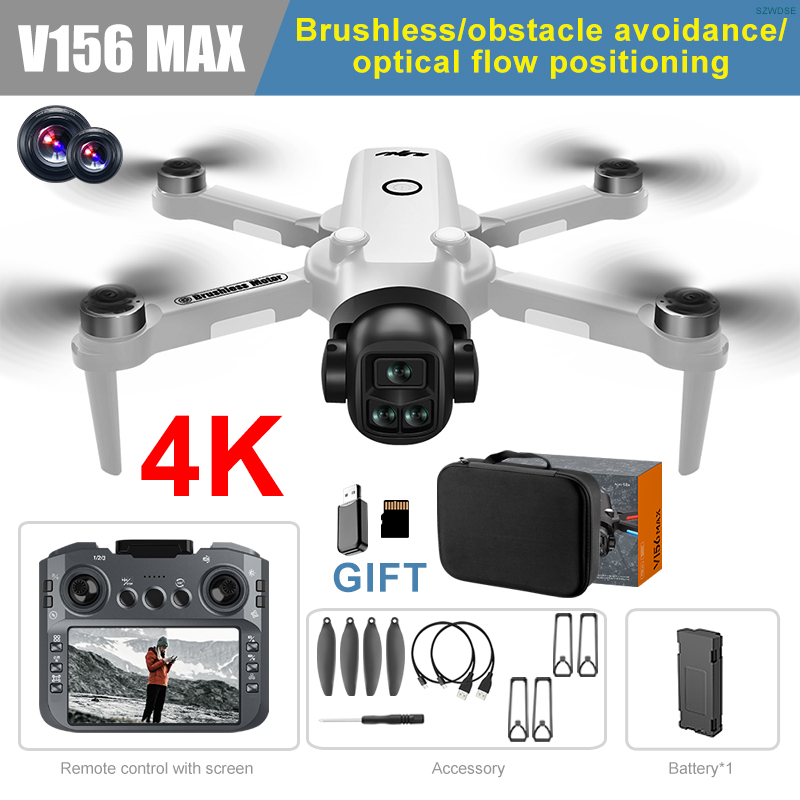 V156 Max Drone 8K Professional Drone With Camrera Remote Control With Screen Brushless Obstacel Avoidance Drone For DJl Mavic 4