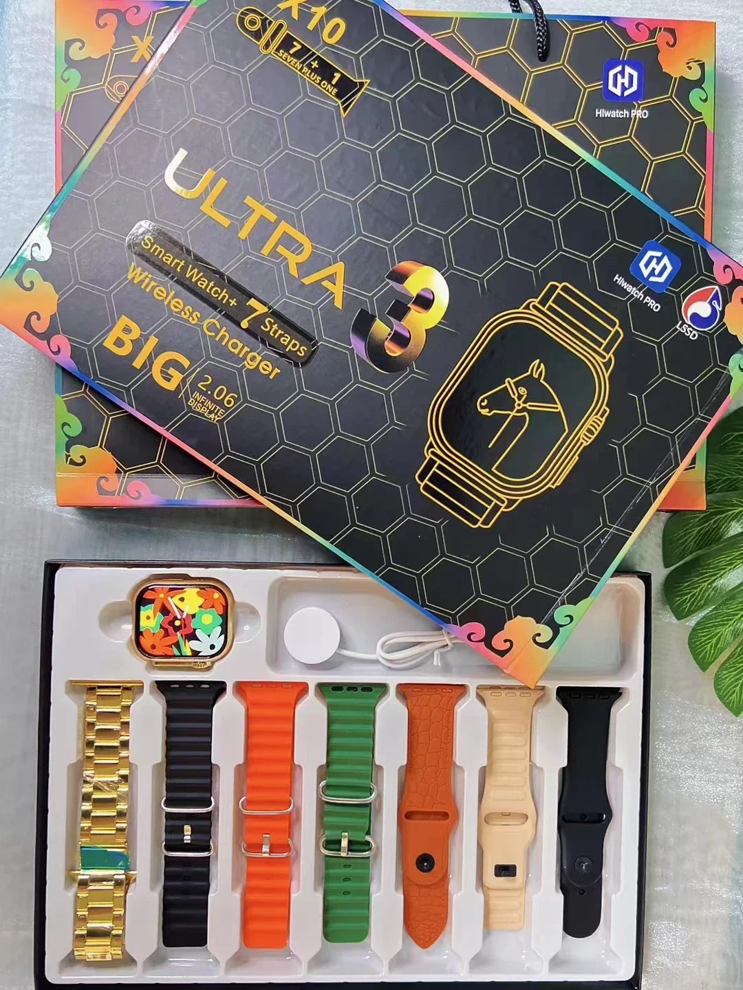 7+1 Smart Watch X10 Ultra 3 Sport Watch for men Women Bluetooth Phone Call SmartWatch DIY watch Faces Waterproof Smart Bracelet