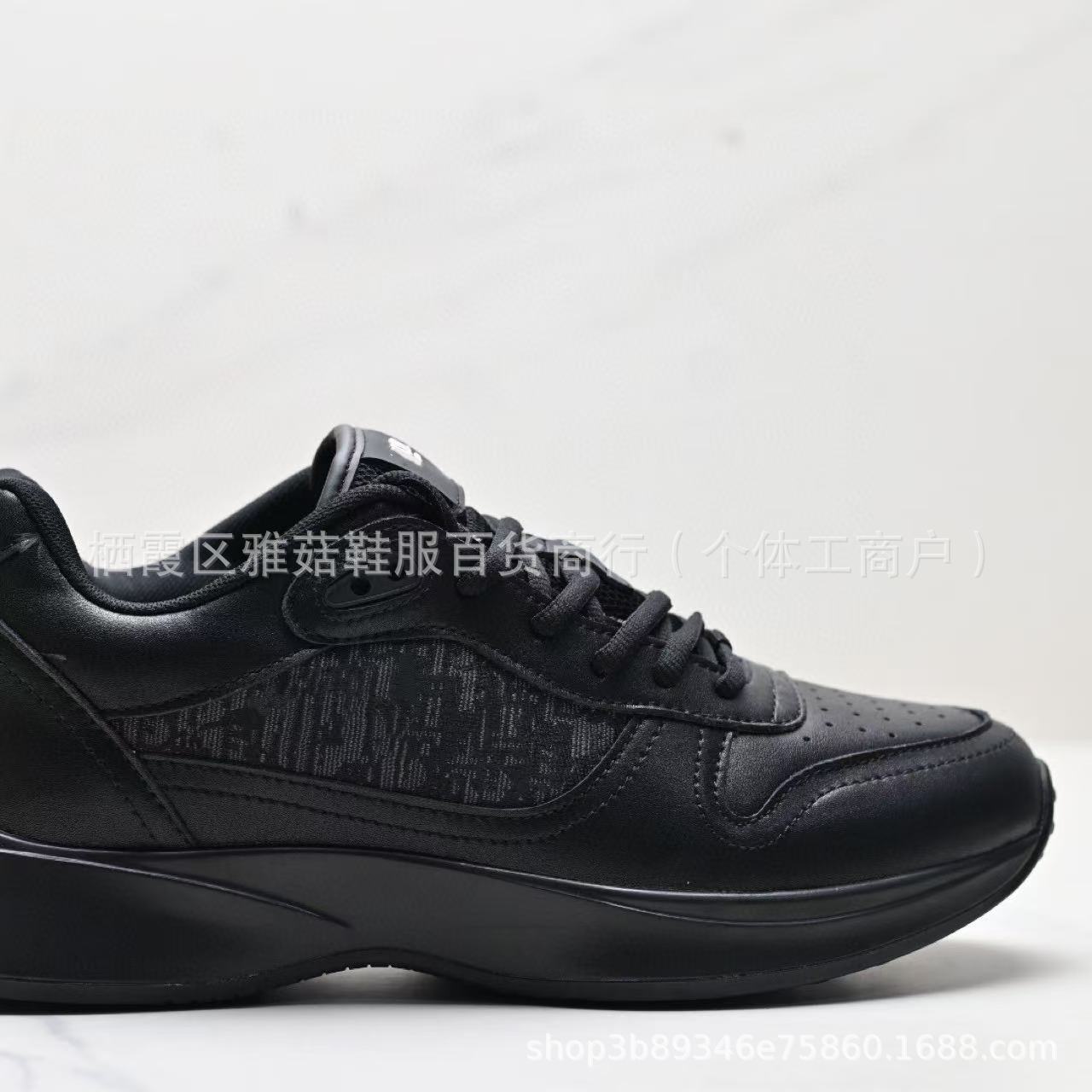 Fashionable Embroidered Low-Top Dad Shoes D-Home B25 Station Casual Thick-Heeled Sports Shoes for Men Retro Rubber Outsole