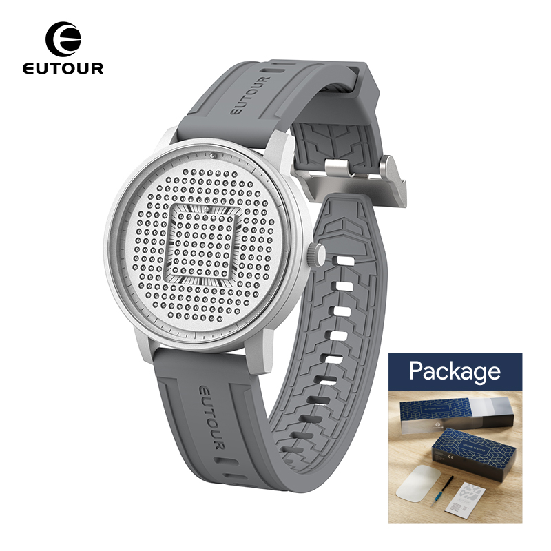 EUTOUR 2025 new magnetic fashion casual quartz watch simple men's watches silicone strap unisex watches