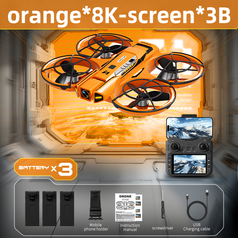 For Xiaomi A21 Pro Drone Professional 8K HD Dual Camera 5G WIFI Brushless Motor 360°  roll Obstacle Avoidance Quadcopter Toy New