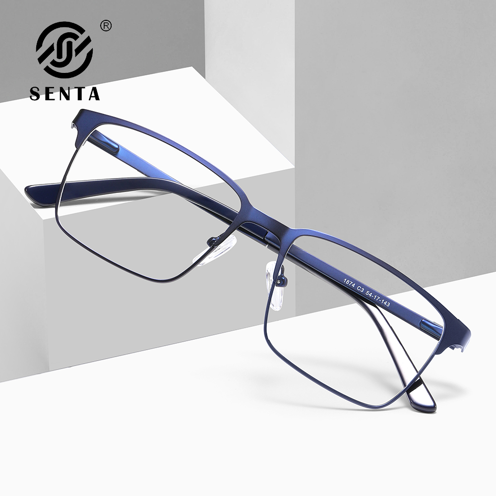 myopia photochromic glasses men Luxury eyeglasses reading  prescription blue anti light bezel for business optical glasses man 2