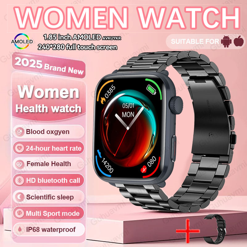 2025 New For Xiaomi Women AI Smart Diagnosis Smart Watch HRV+PPG Blood Pressure Blood oxygen Health monitor IP68 NFC Smartwatchs