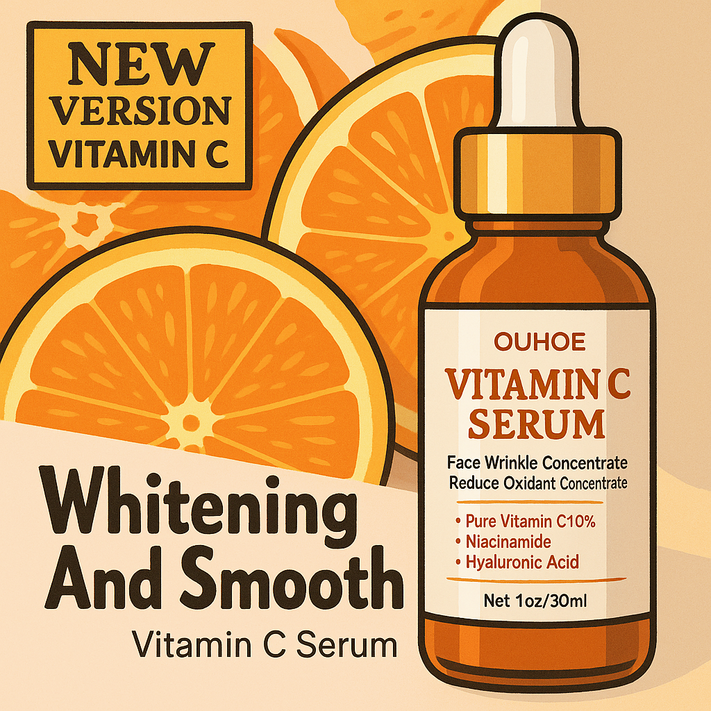 Vitamin C Wrinkle Remover Face Serum Lifting Firming Fade Fine Lines Anti-aging Essence Whitening Brighten Nourish Skin Care
