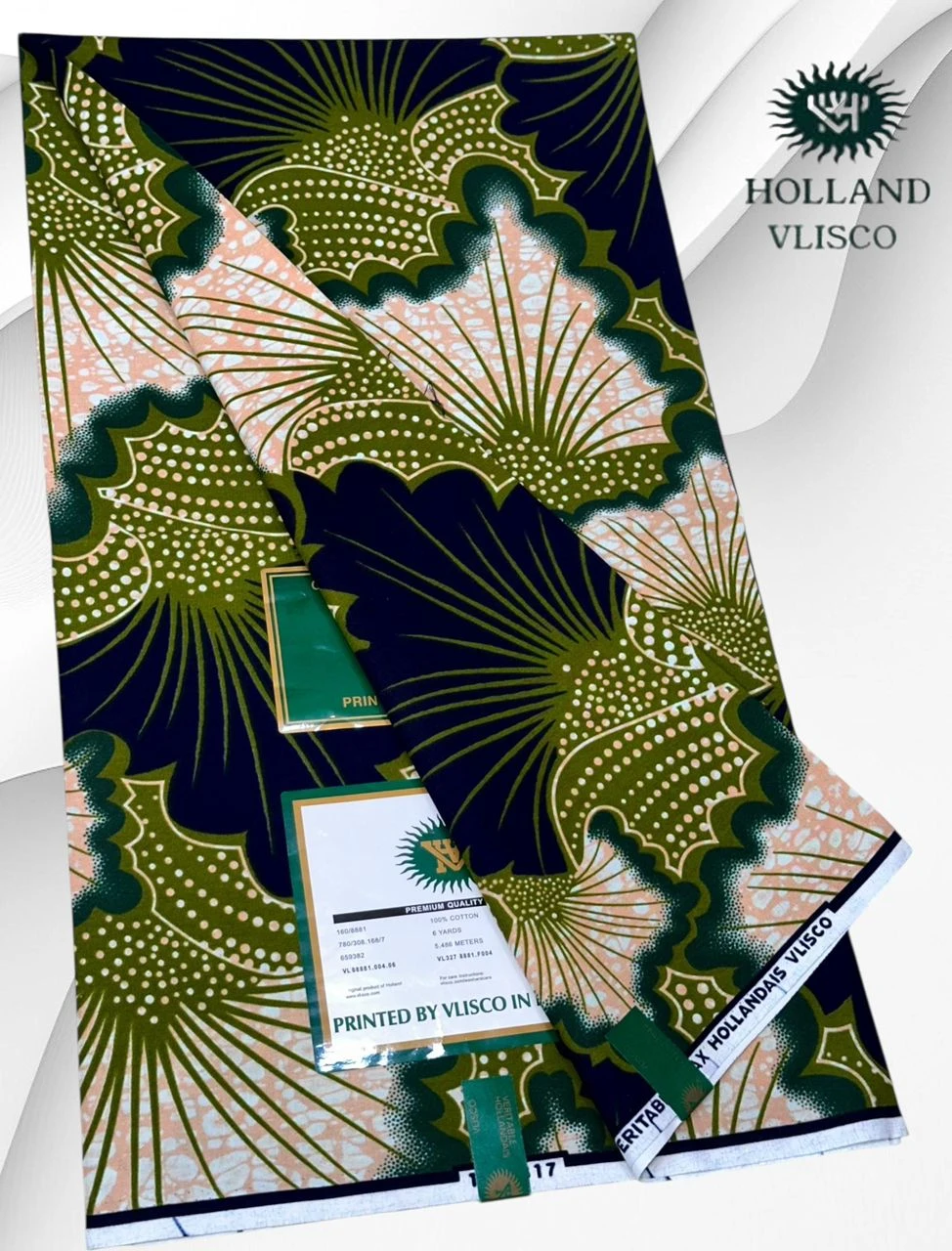 The Ultimate Legend: Authentic Holland Vlisco Veritable Wax Prints – Premium Atamfa Turmi for High-Fashion Dashiki and Traditional African Couture