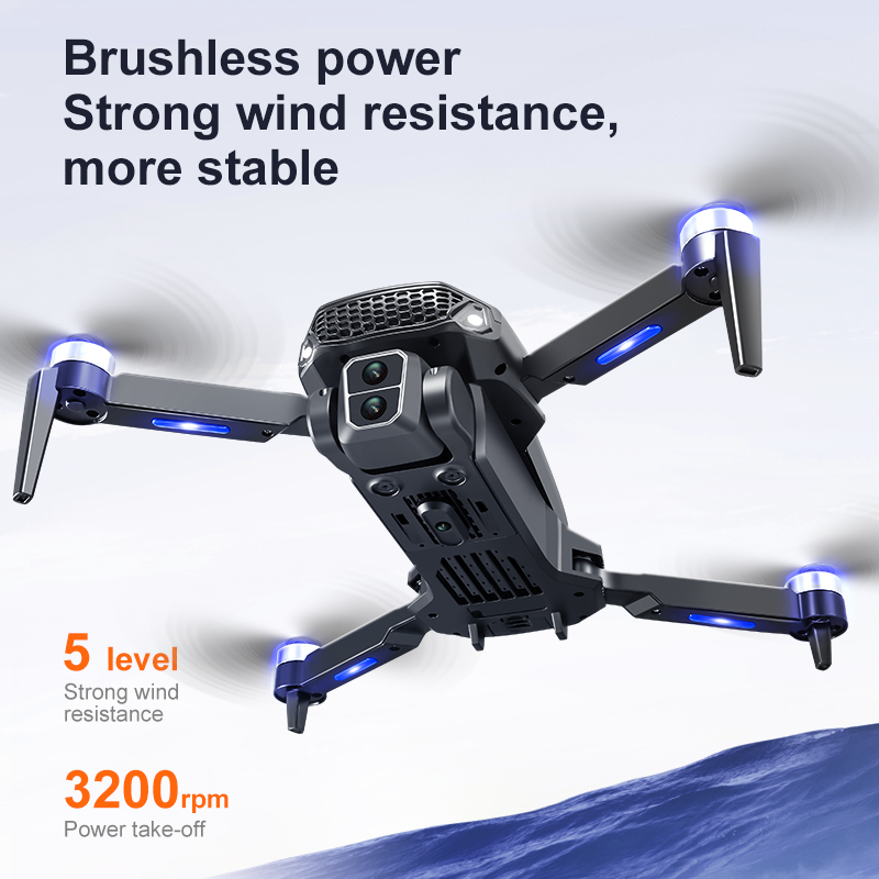 New E88 Plus Drone 4K WIFI GPS Professional HD Aerial Photography Remote Control Aircraft HD Dual Camera Quadcopter Toys UAV