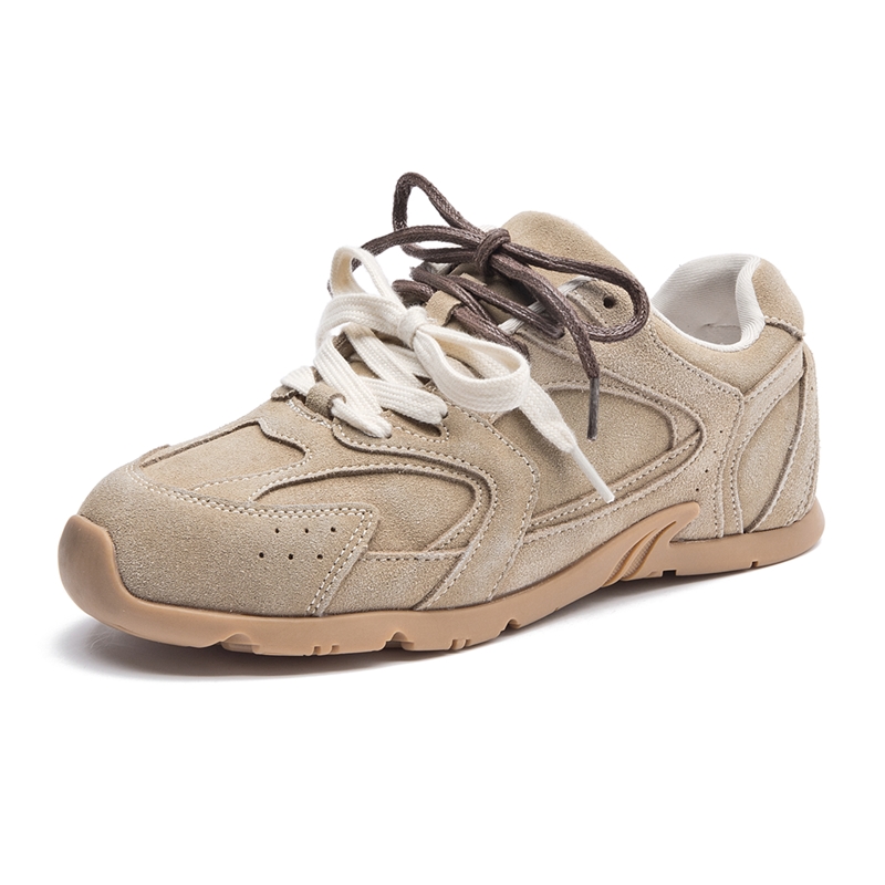 Genuine Leather Women's Sneakers 2025 New Non-slip German Training Shoes For Women Flat Large-size Running Female Shoes