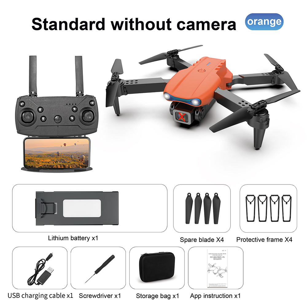 Professional Drone E99/K3 4K wide-angle HD camera WiFi FPV height Hold Foldable RC Quadrotor helicopter Camera-free Dron Toys