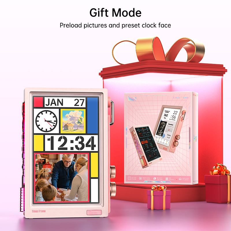 Divoom Times Frame 10.1'' Gaming Screen WiFi Smart HD Pixel Display, DIY Clock, Crypto/Stock Ticker, Weather Calendar Desk Gift