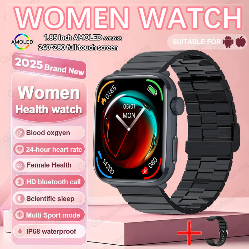 2025 New For Xiaomi Women AI Smart Diagnosis Smart Watch HRV+PPG Blood Pressure Blood oxygen Health monitor IP68 NFC Smartwatchs