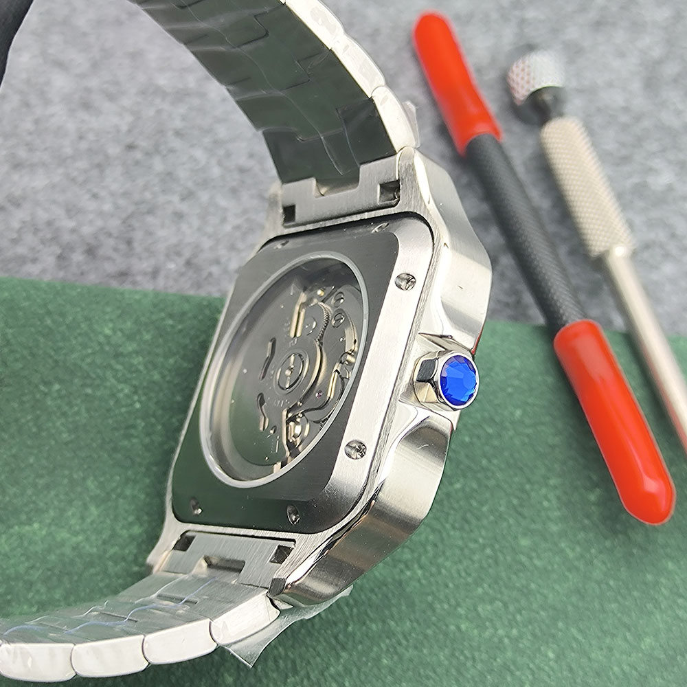 38MM Santos watch NH35 Watch Men's Watch Square Watch Santos Watch Men's Stainless Steel Watch NH35 Movement