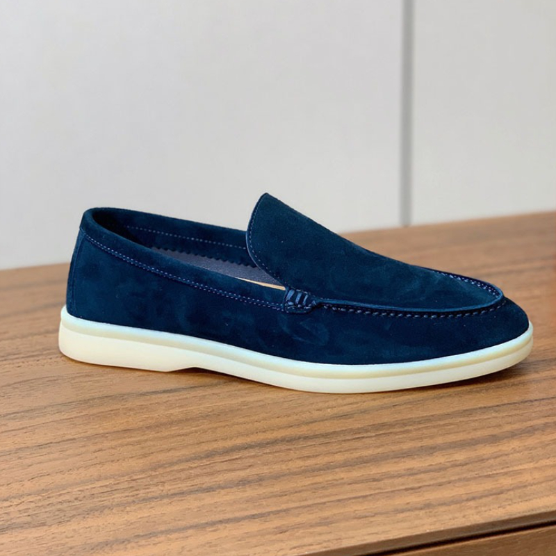 large size 35-51 highquality all Genuine leather walking men's loafers sheepskin Casual comfortable Sheep suede men's shoes