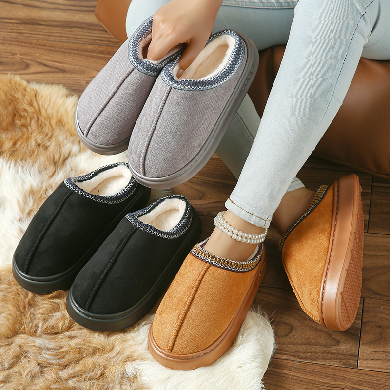 Fashion Women's Slippers Home Fluffy Luxury Designer Woman Shoes 2025 Winter Indoor Fuzzy Fur Slides Casual Platform Footwear
