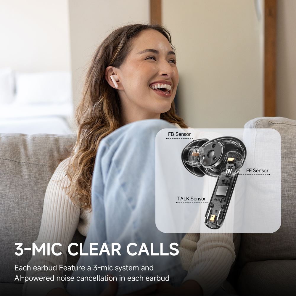 Edifier X5 Pro Active Noise Cancelling TWS Bluetooth Earphones Wireless Earbuds IP55 Waterproof Gaming Mode Fast Charging