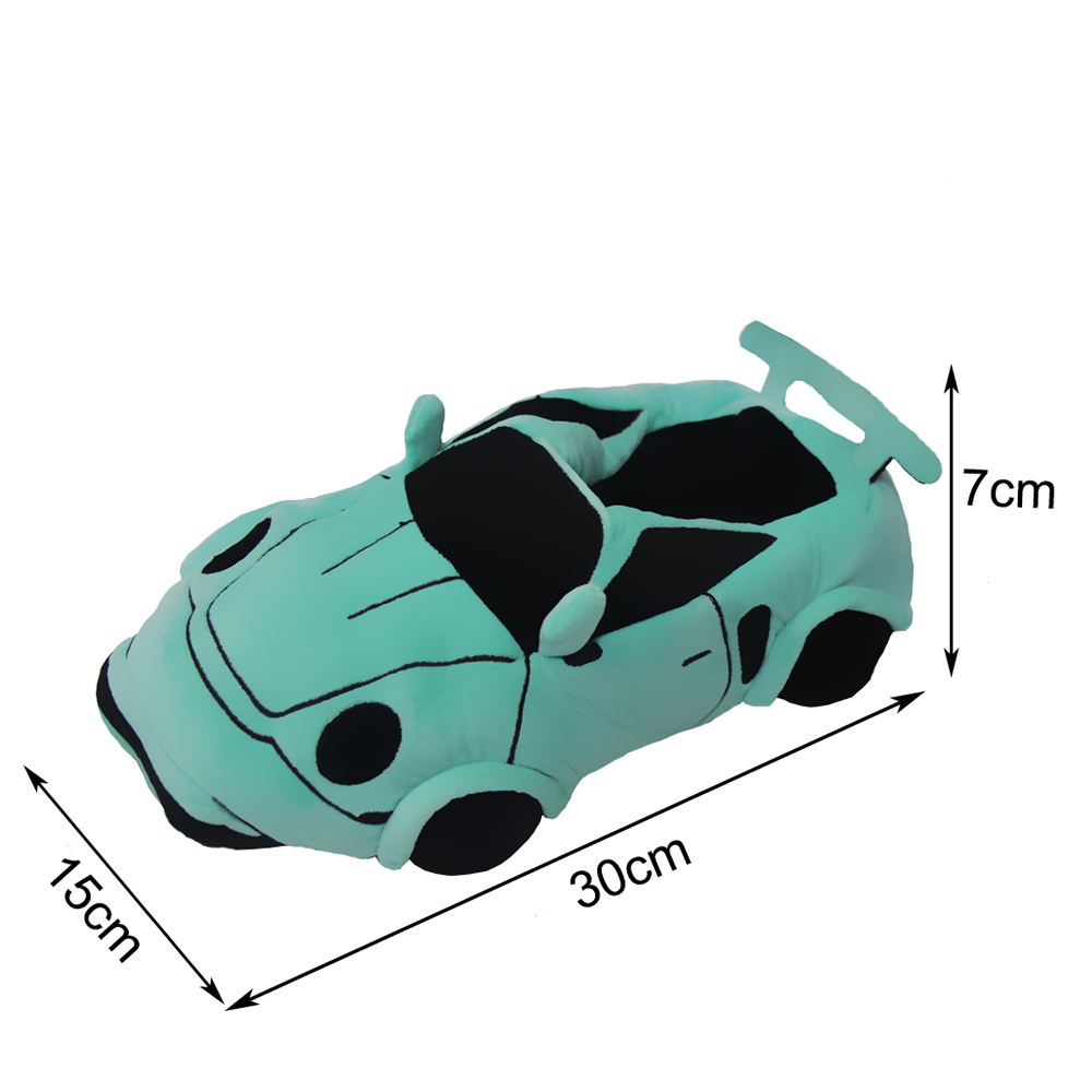 10 COLORS Vehicle Shape Plush Slippers Women Men Cartoon Car Warm Soft House Shoes Birthday Party Indoor Slipper