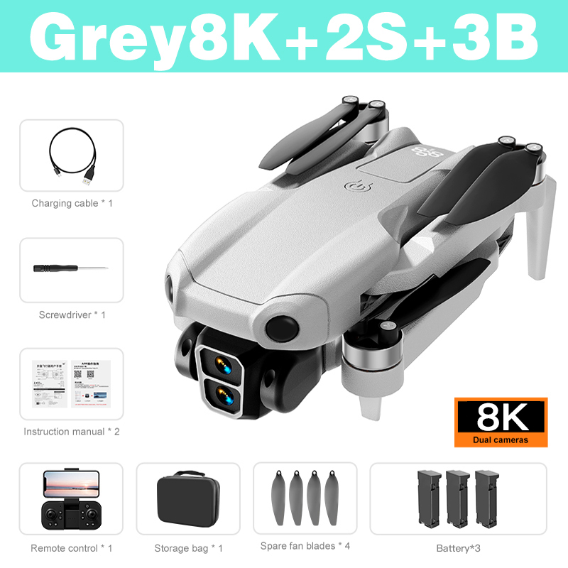 Xiaomi Mijia A888 Pro Drone 8K ESC Dual Camera Drone Optical Flow Positioning Obstacle Avoidance Brushless Motor Quadcopter Toys