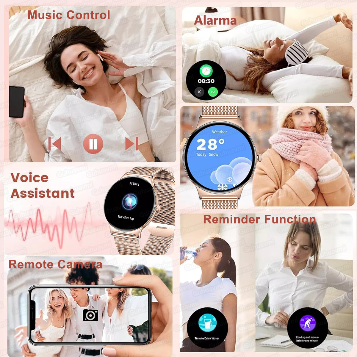 2025 New Smart Watch For Women Gift 1.43 Inch Full Touch Screen Sports Fitness Watches Bluetooth Calls Digital Smartwatch Ladies