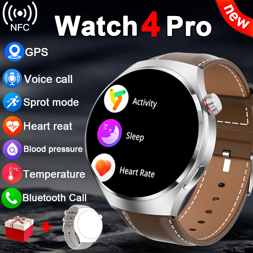 2025New For Huawei Watch4 PRO Smart Watch Men Ms.Watch 4 Pro HD Screen Bluetooth Call NFC GPS Heart rate waterproof SmartWatch