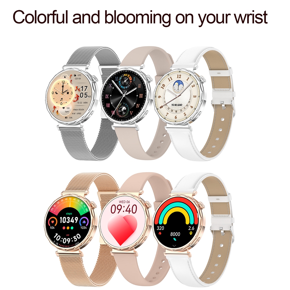 2025 New GPS Tracking Smartwatch Women AMOLED HD Screen Heart Rate Bluetooth Call IP68 Waterproof Smart Watch Android IOS